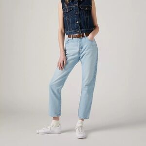 501® ORIGINAL CROPPED WOMEN'S JEANS light wash size 28, length 28